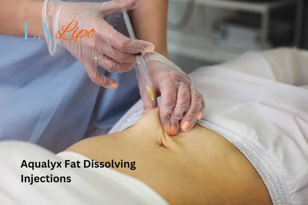 woman having fat dissolving injections Amersham in the stomach