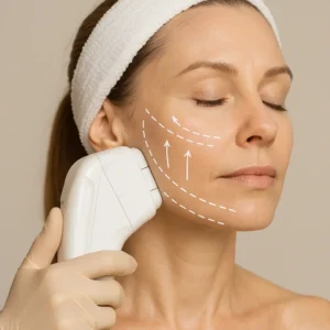 Woman having HI-FU to reduce wrinkles call LA LIPO Amersham Now!